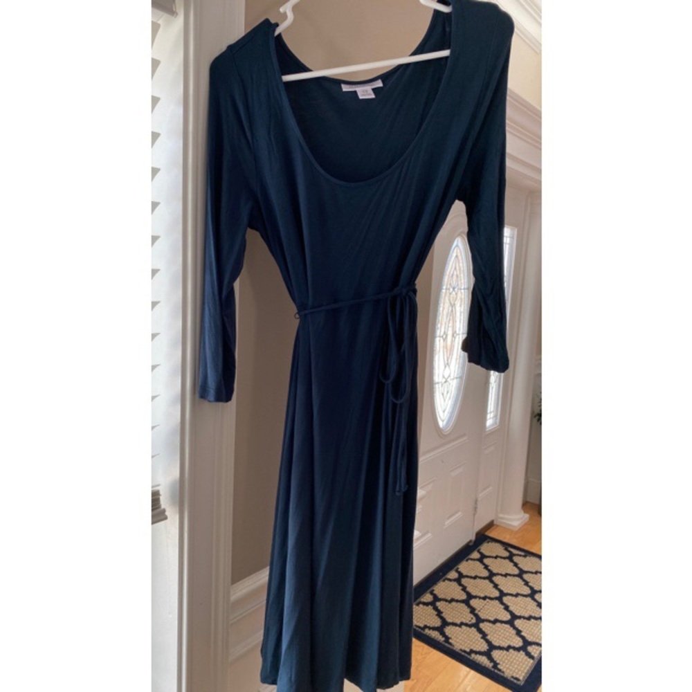 Motherhood Maternity Dress with String Belt